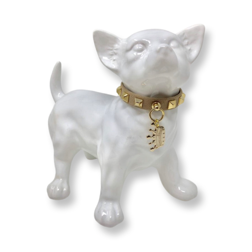 Beige-Small-Dog-Collar