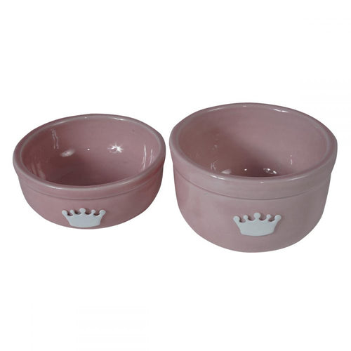 Pink Small Luxury Dog Bowls