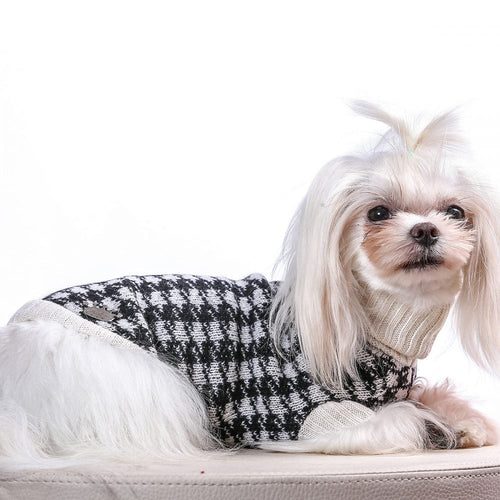 Sweater - Pied De Poule White/Black