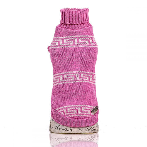 Sweater - Pink Greek Design