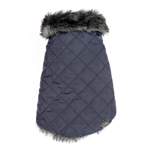 Luxury Coat - Waterproof Quilted Blue